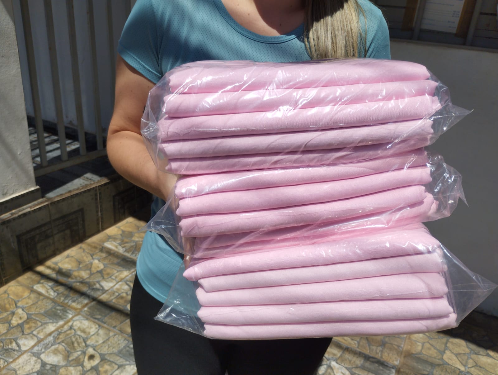 Forros de Mesa Rosa Claro - Imagem 2